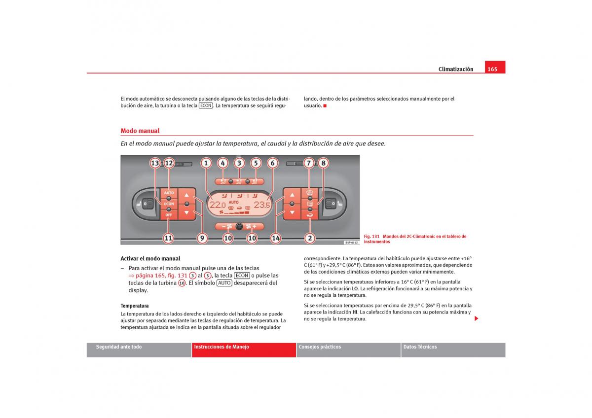 Seat Toledo III 3 manual del propietario / page 167