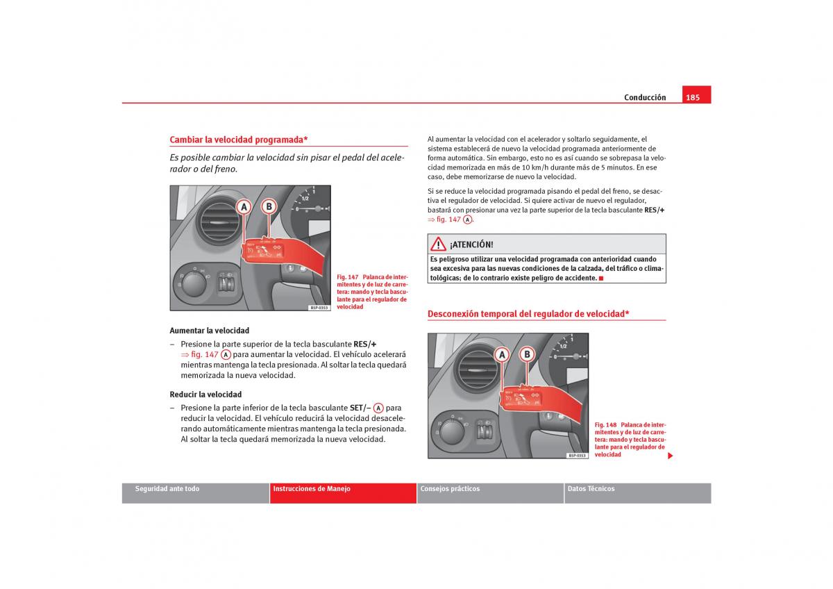 Seat Toledo III 3 manual del propietario / page 187