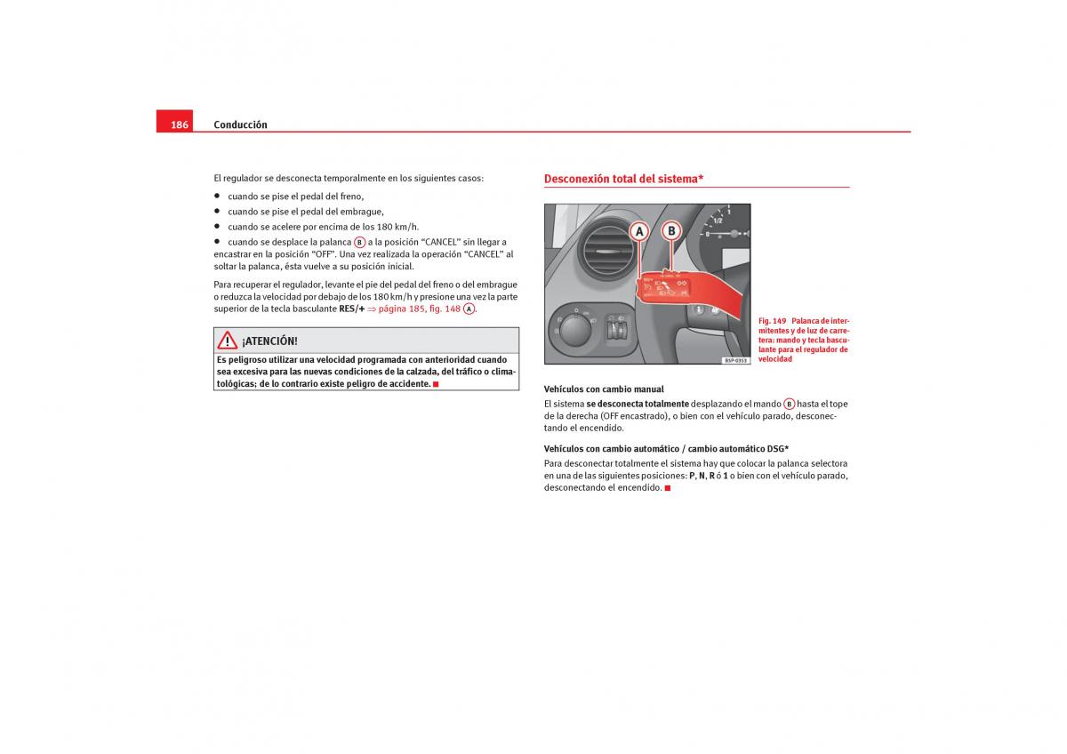 Seat Toledo III 3 manual del propietario / page 188