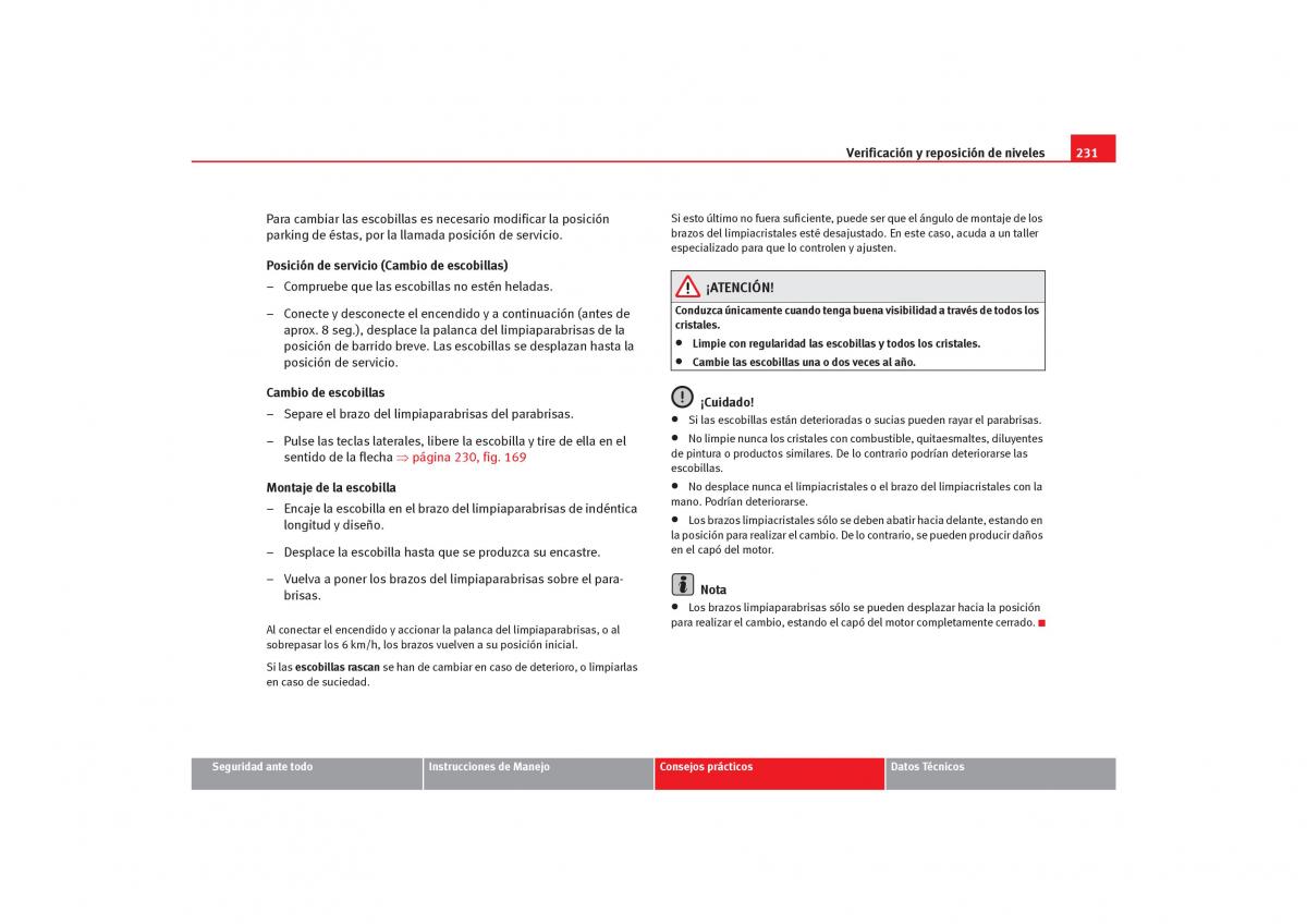 Seat Toledo III 3 manual del propietario / page 233