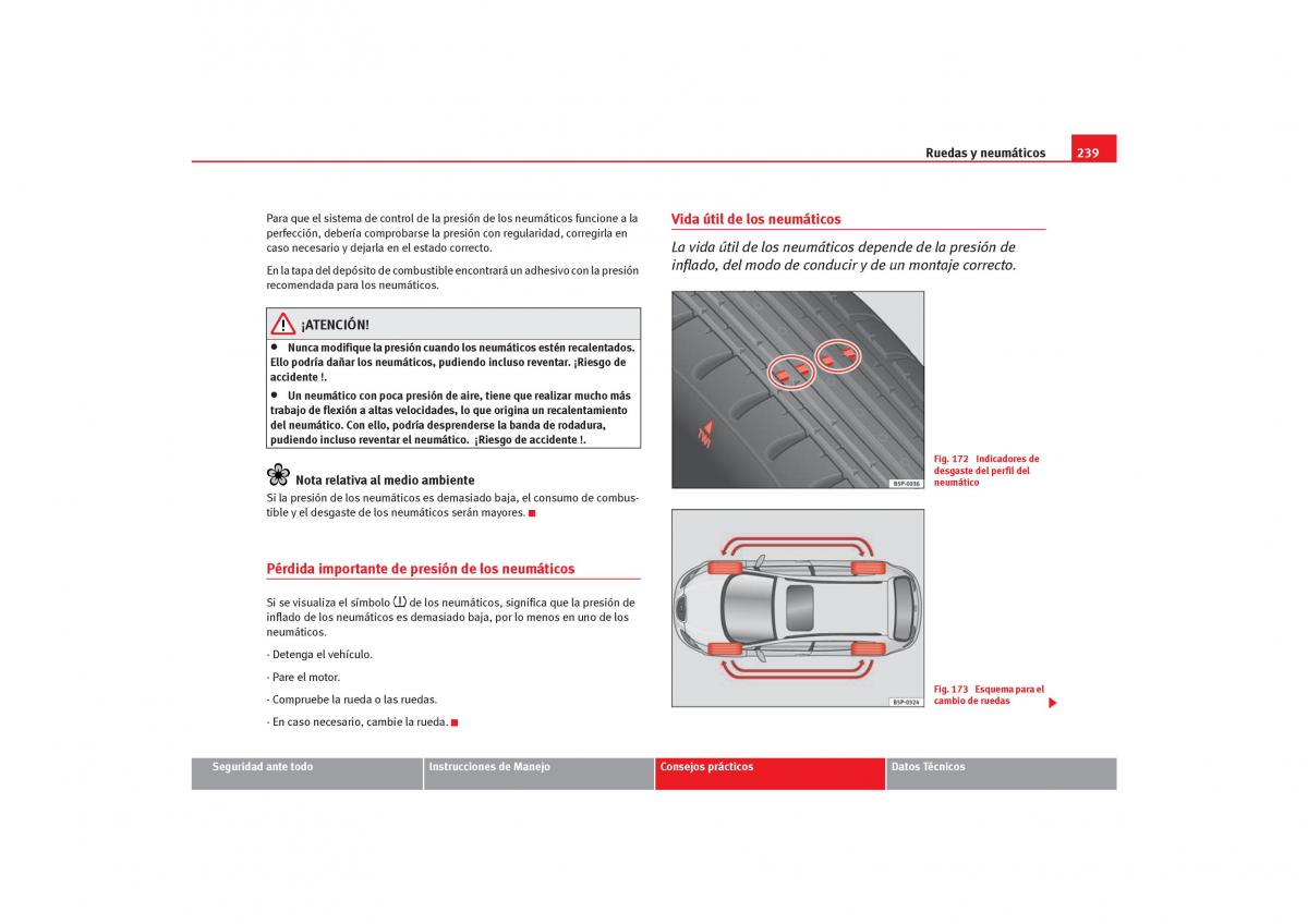 Seat Toledo III 3 manual del propietario / page 241