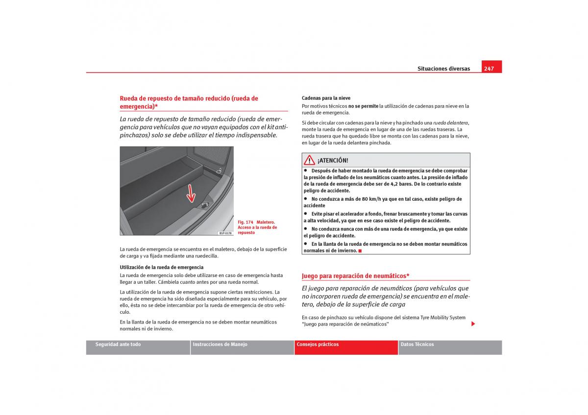 Seat Toledo III 3 manual del propietario / page 249