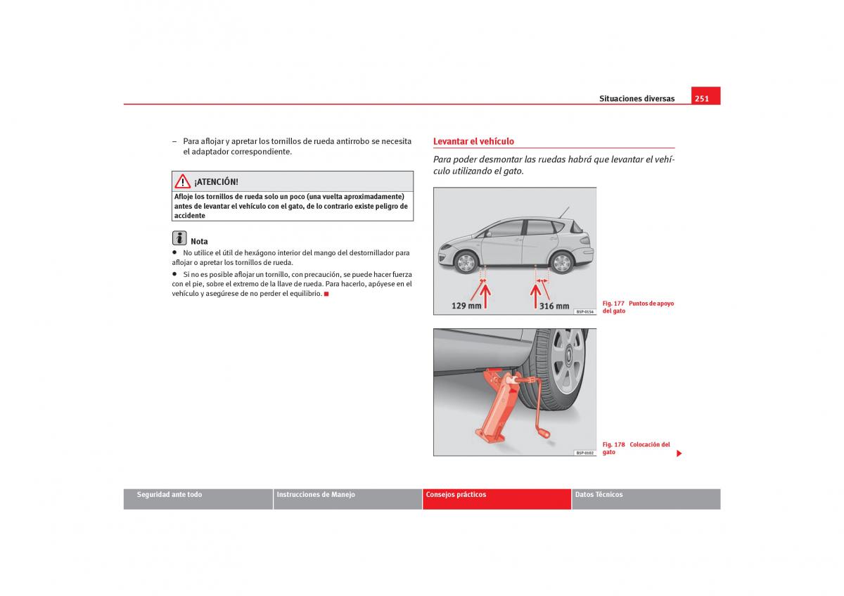 Seat Toledo III 3 manual del propietario / page 253