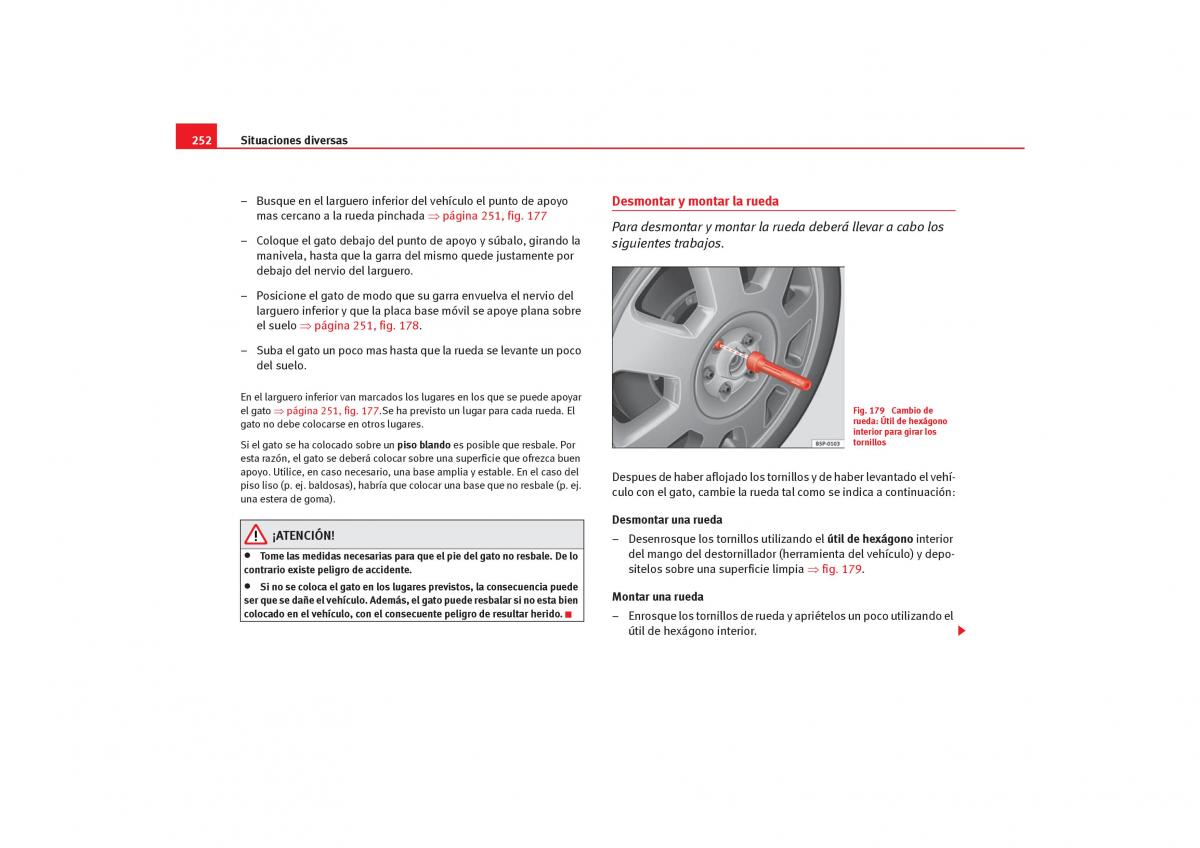 Seat Toledo III 3 manual del propietario / page 254