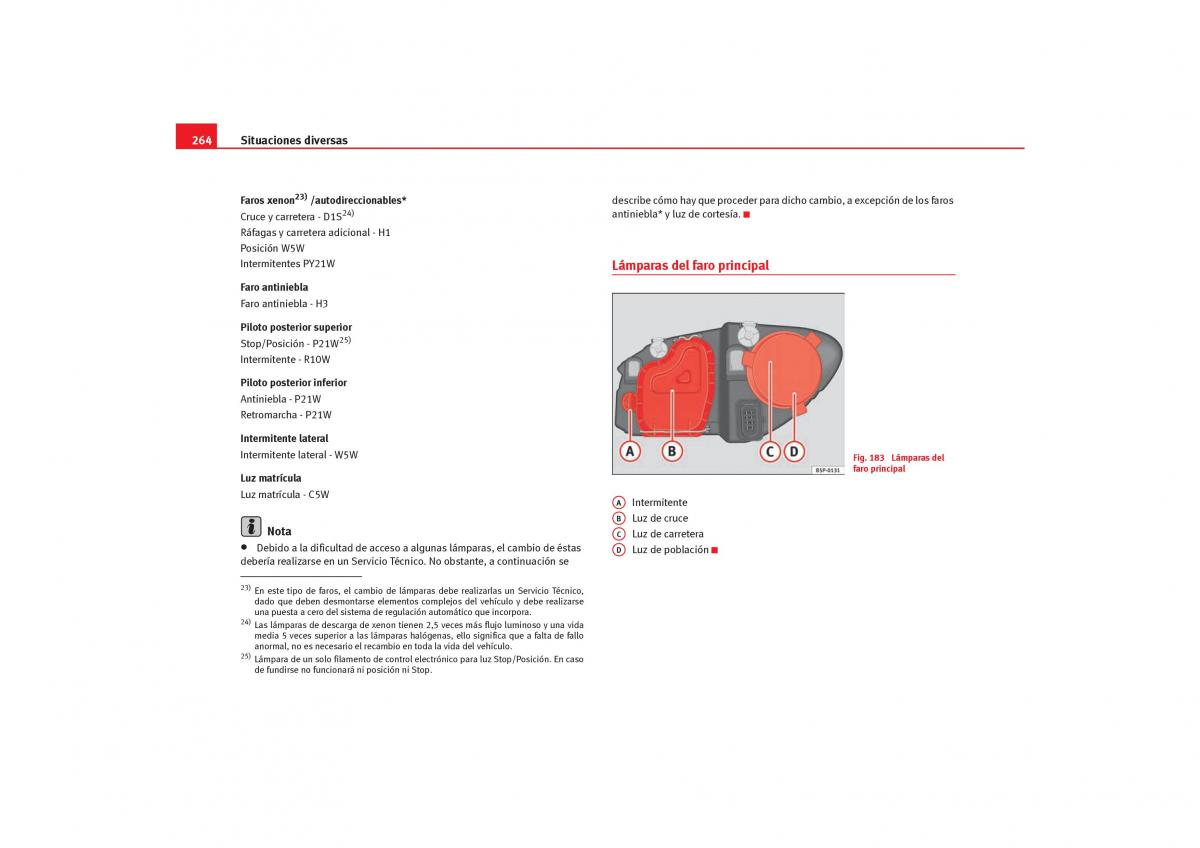 Seat Toledo III 3 manual del propietario / page 266