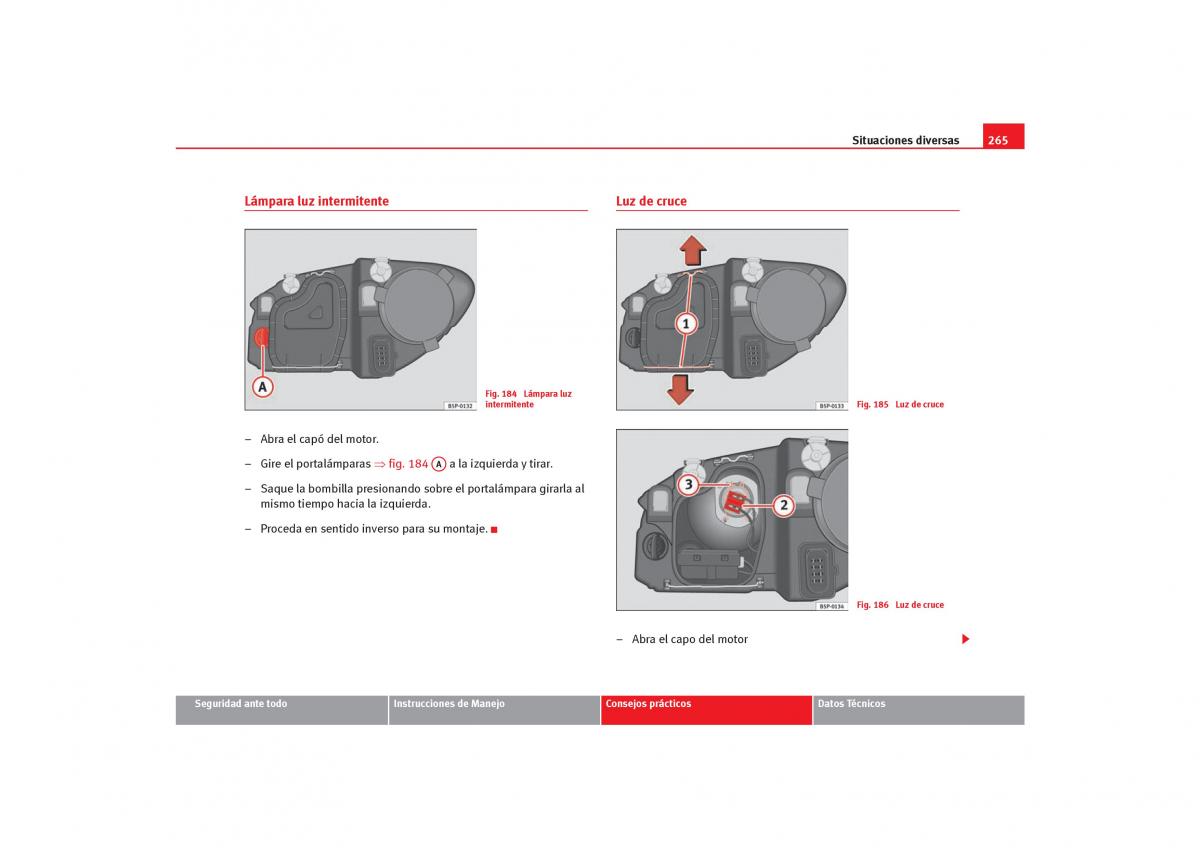 Seat Toledo III 3 manual del propietario / page 267