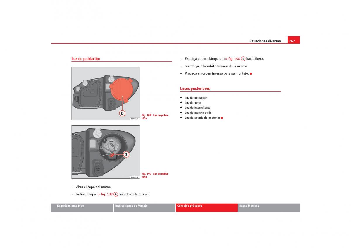 Seat Toledo III 3 manual del propietario / page 269