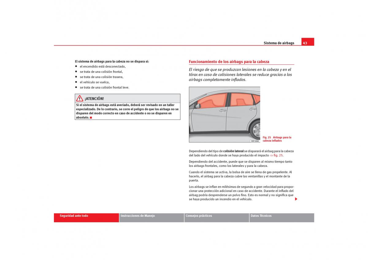 Seat Toledo III 3 manual del propietario / page 45