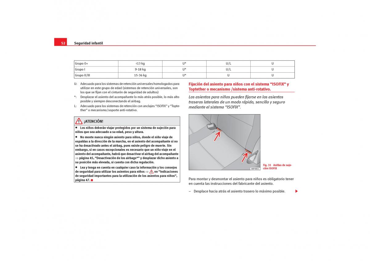 Seat Toledo III 3 manual del propietario / page 54