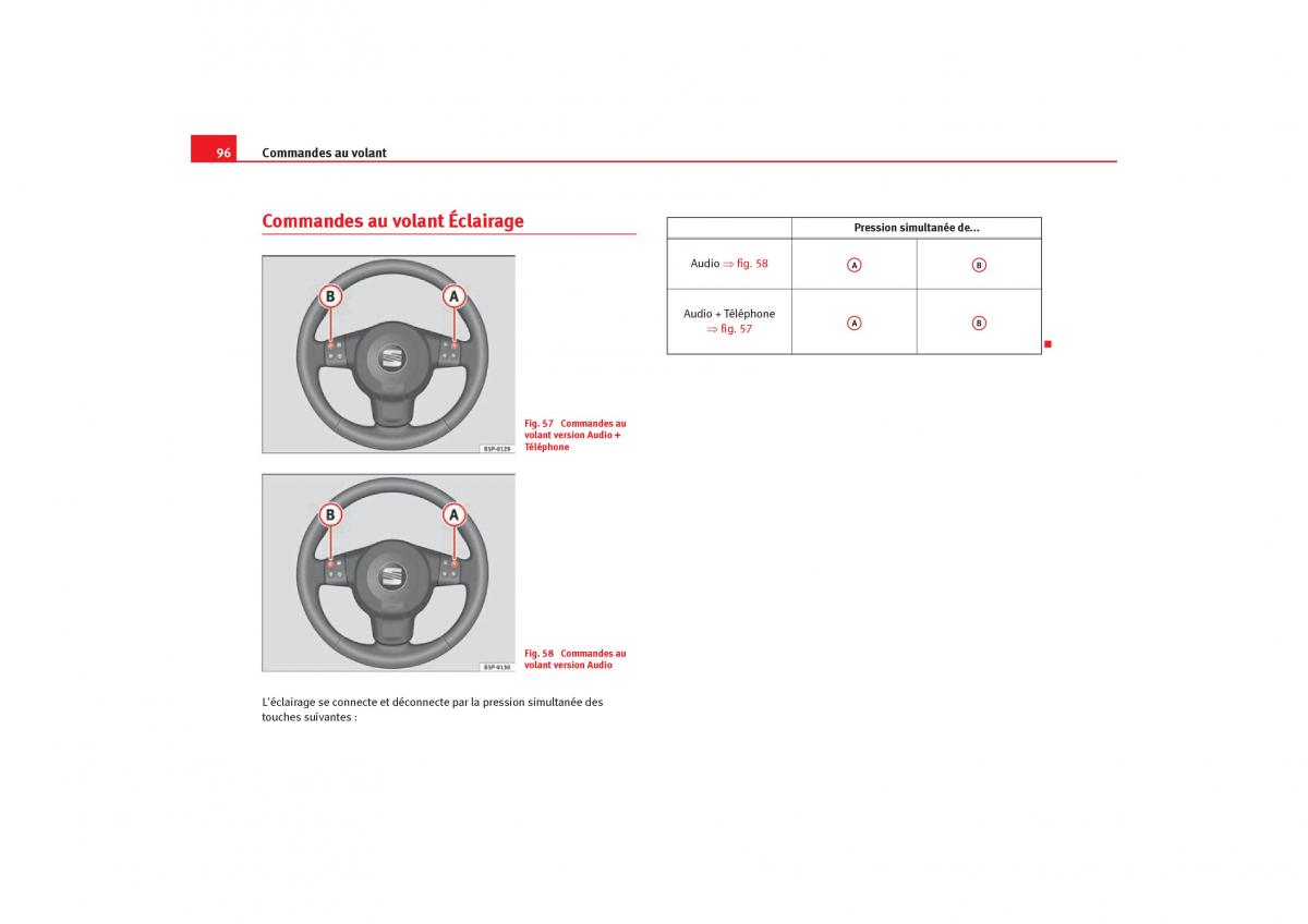 Seat Toledo III 3 manuel du proprietaire / page 98