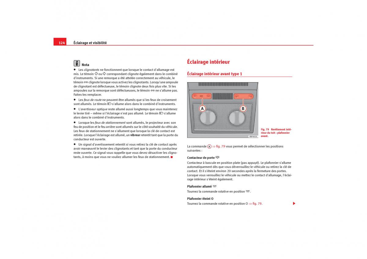 Seat Toledo III 3 manuel du proprietaire / page 126