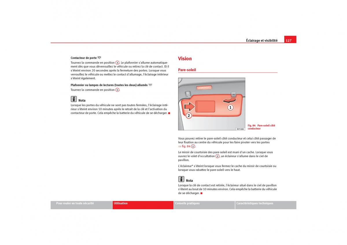 Seat Toledo III 3 manuel du proprietaire / page 129