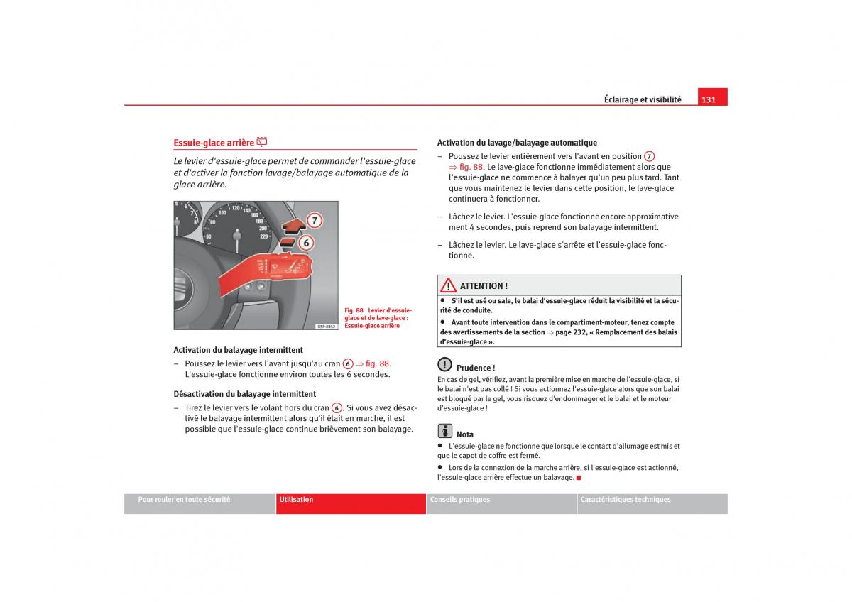 Seat Toledo III 3 manuel du proprietaire / page 133