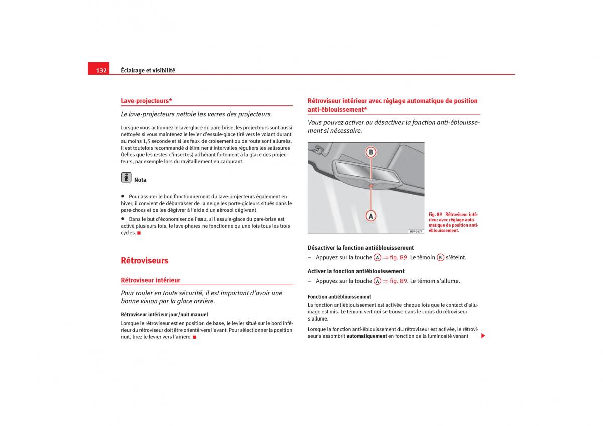 Seat Toledo III 3 manuel du proprietaire / page 134