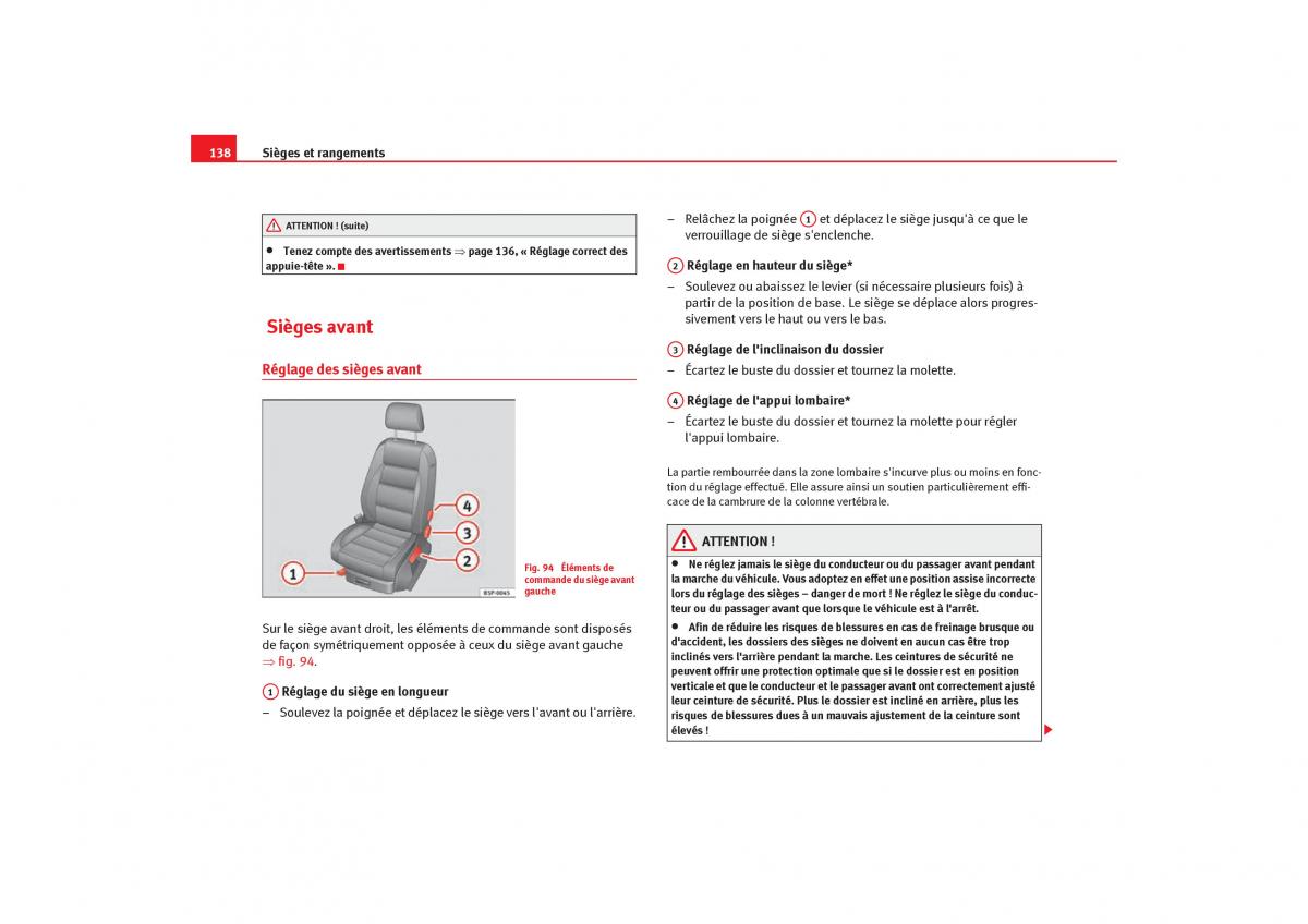 Seat Toledo III 3 manuel du proprietaire / page 140