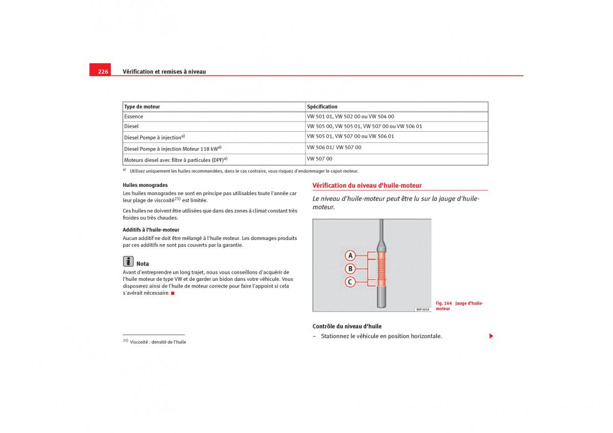 Seat Toledo III 3 manuel du proprietaire / page 228