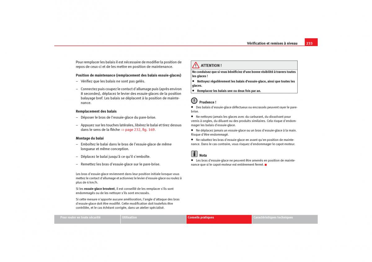 Seat Toledo III 3 manuel du proprietaire / page 235