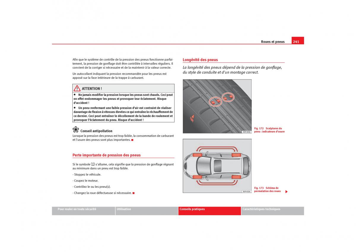 Seat Toledo III 3 manuel du proprietaire / page 243