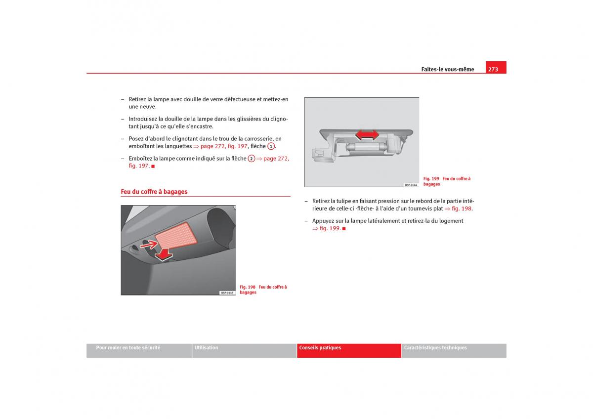 Seat Toledo III 3 manuel du proprietaire / page 275