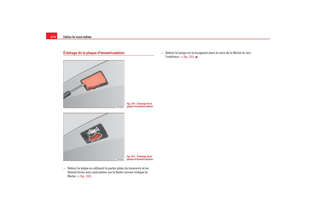 Seat Toledo III 3 manuel du proprietaire / page 276