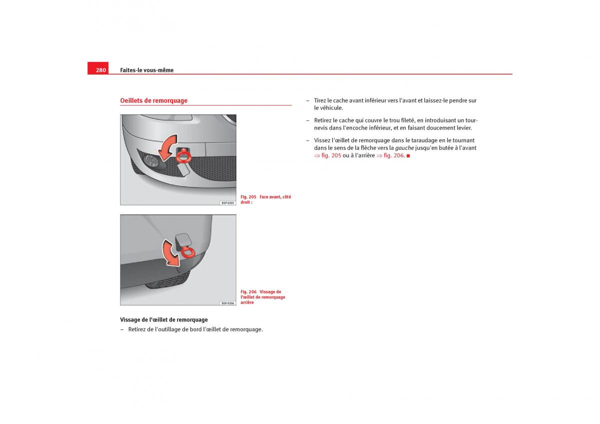 Seat Toledo III 3 manuel du proprietaire / page 282