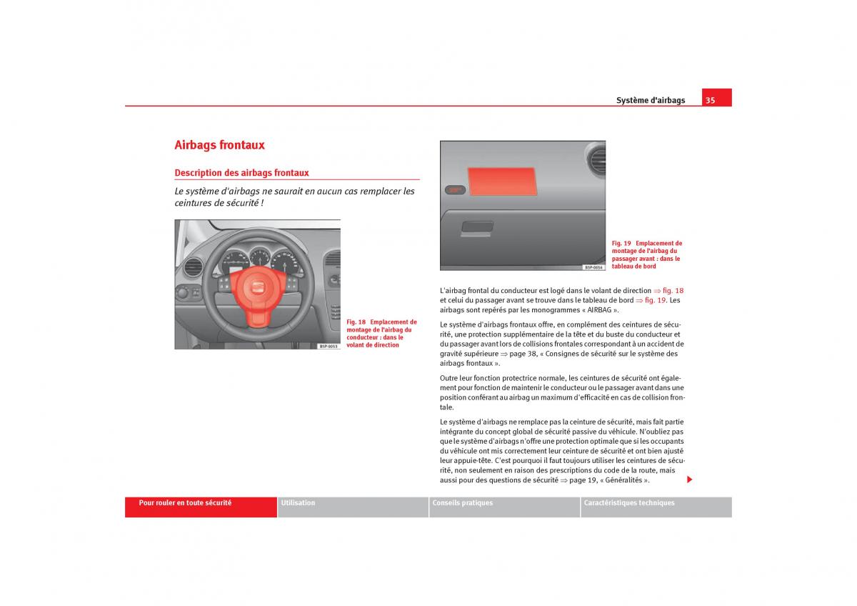 Seat Toledo III 3 manuel du proprietaire / page 37