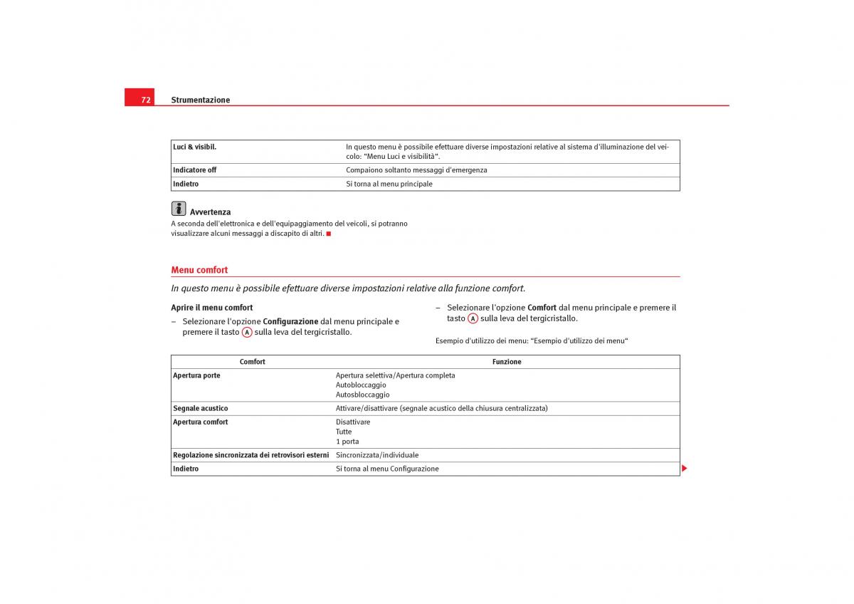 Seat Toledo III 3 manuale del proprietario / page 74