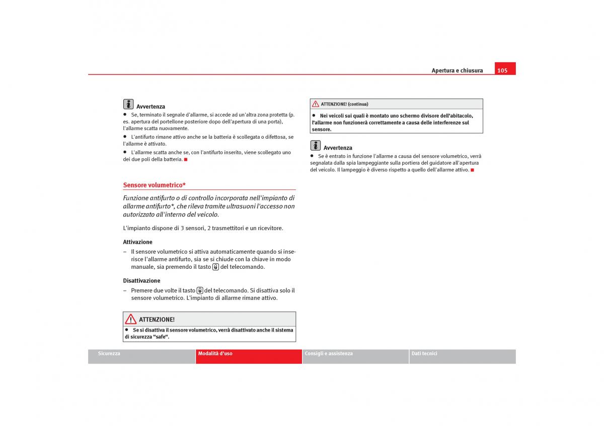 Seat Toledo III 3 manuale del proprietario / page 107