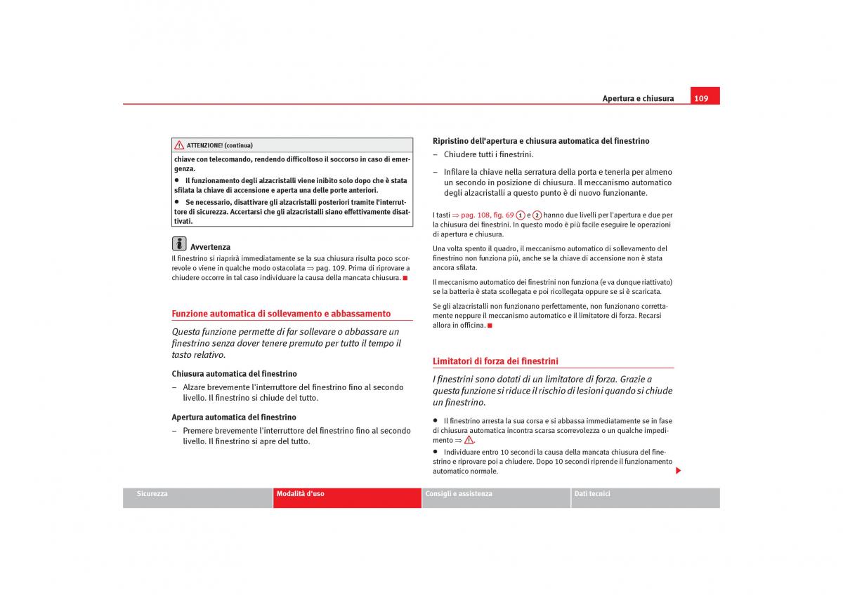 Seat Toledo III 3 manuale del proprietario / page 111