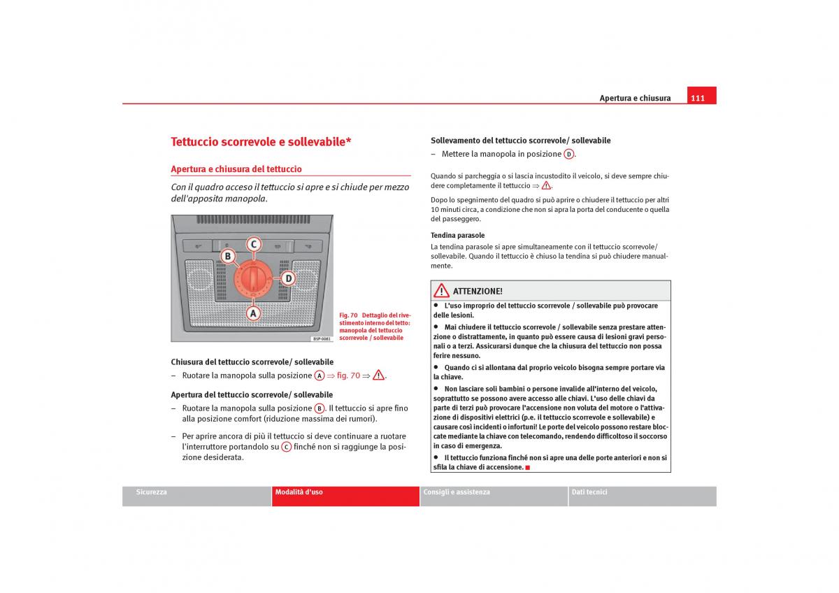 Seat Toledo III 3 manuale del proprietario / page 113