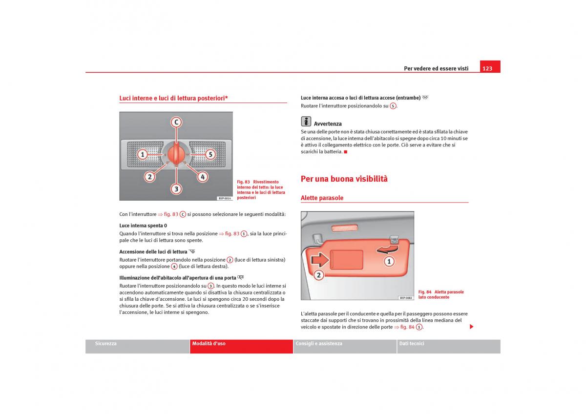 Seat Toledo III 3 manuale del proprietario / page 125