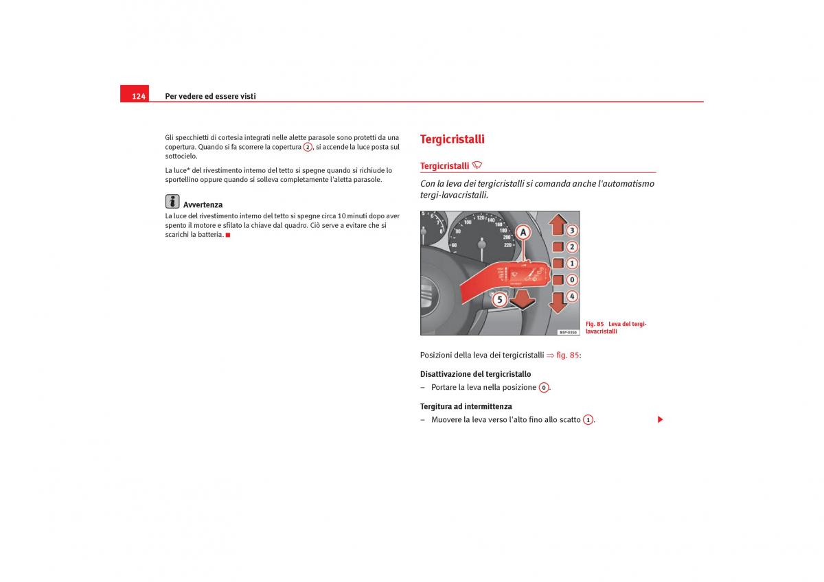 Seat Toledo III 3 manuale del proprietario / page 126