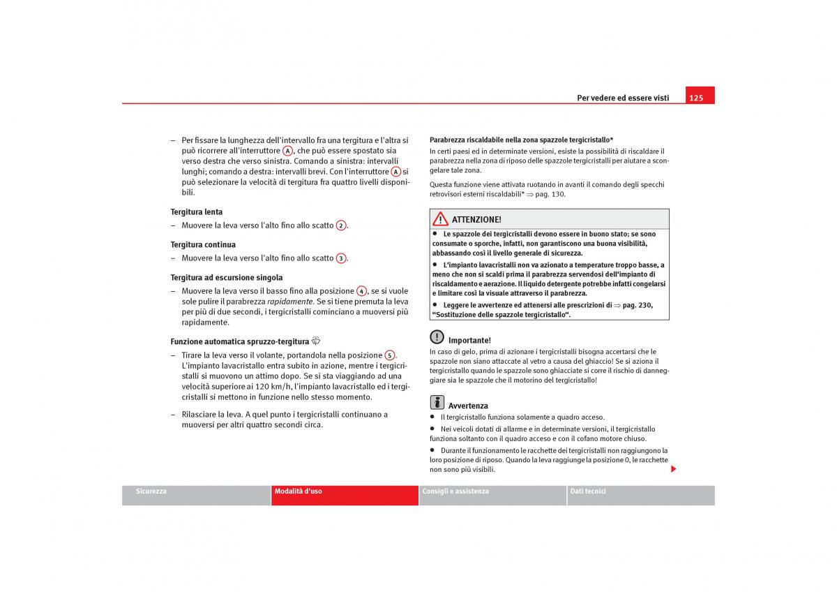 Seat Toledo III 3 manuale del proprietario / page 127