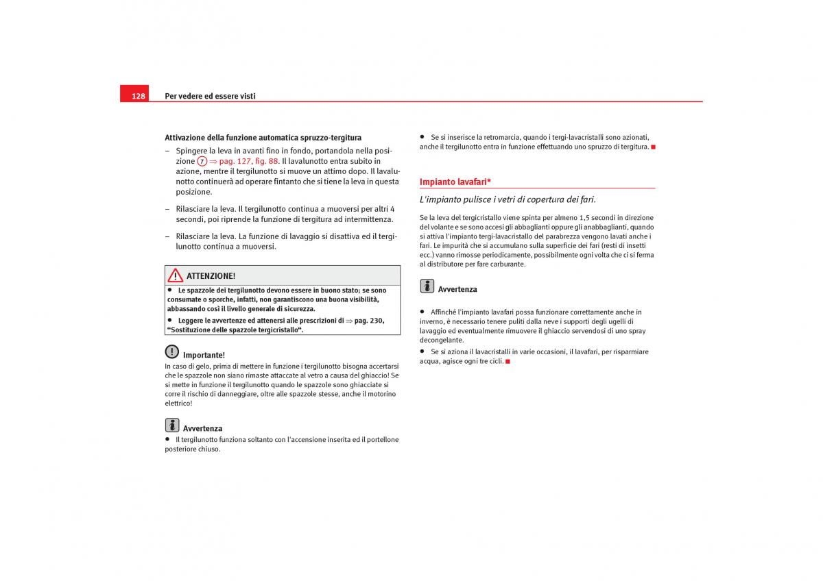 Seat Toledo III 3 manuale del proprietario / page 130