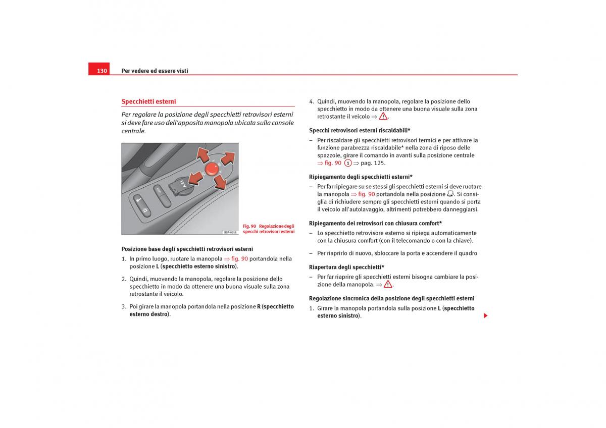 Seat Toledo III 3 manuale del proprietario / page 132