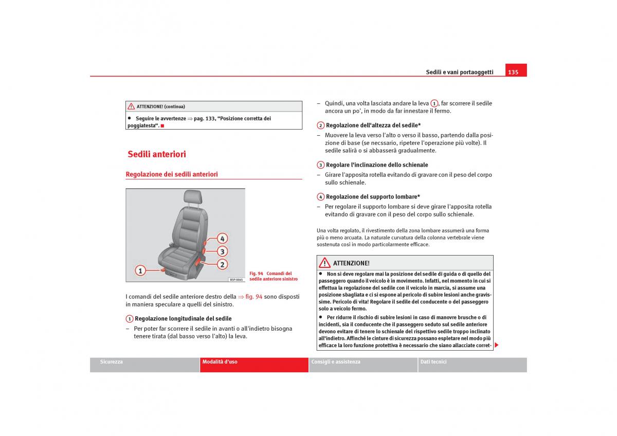 Seat Toledo III 3 manuale del proprietario / page 137