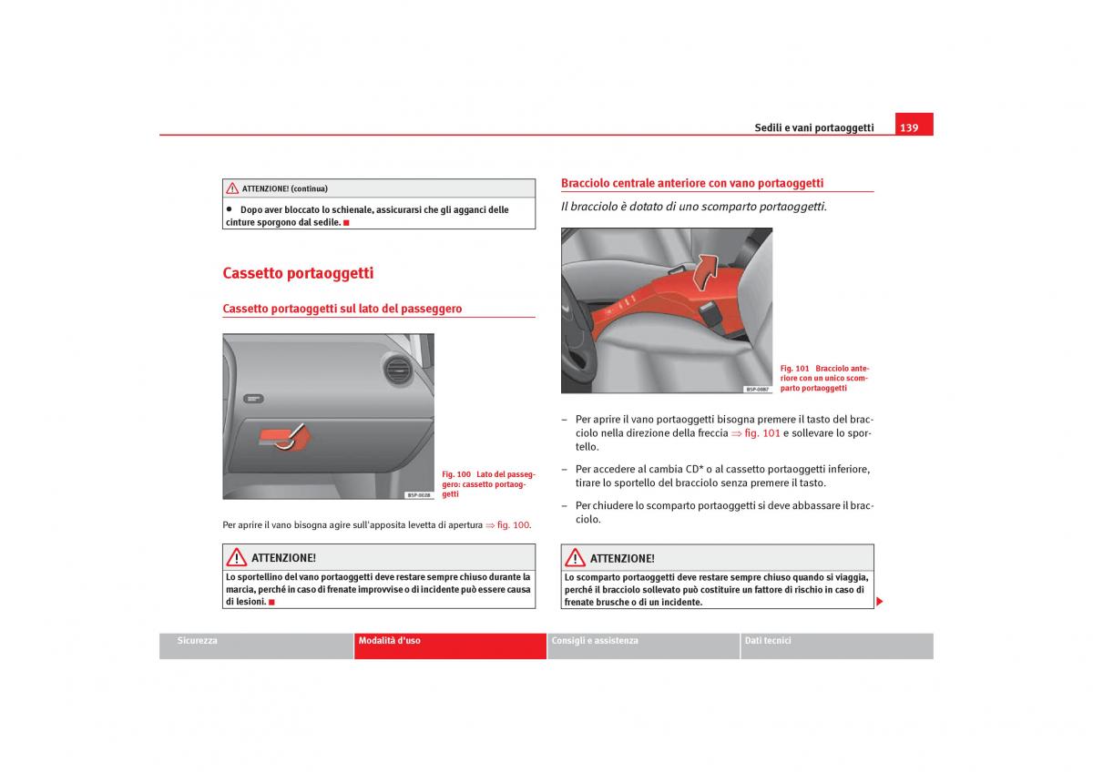 Seat Toledo III 3 manuale del proprietario / page 141