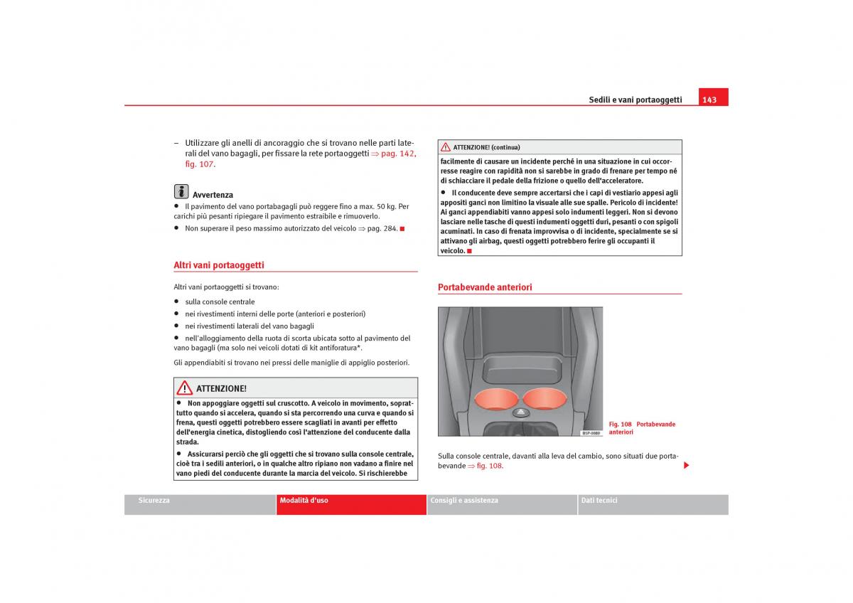 Seat Toledo III 3 manuale del proprietario / page 145