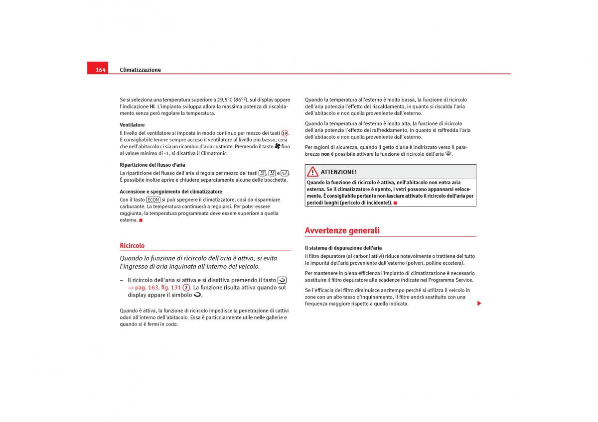 Seat Toledo III 3 manuale del proprietario / page 166