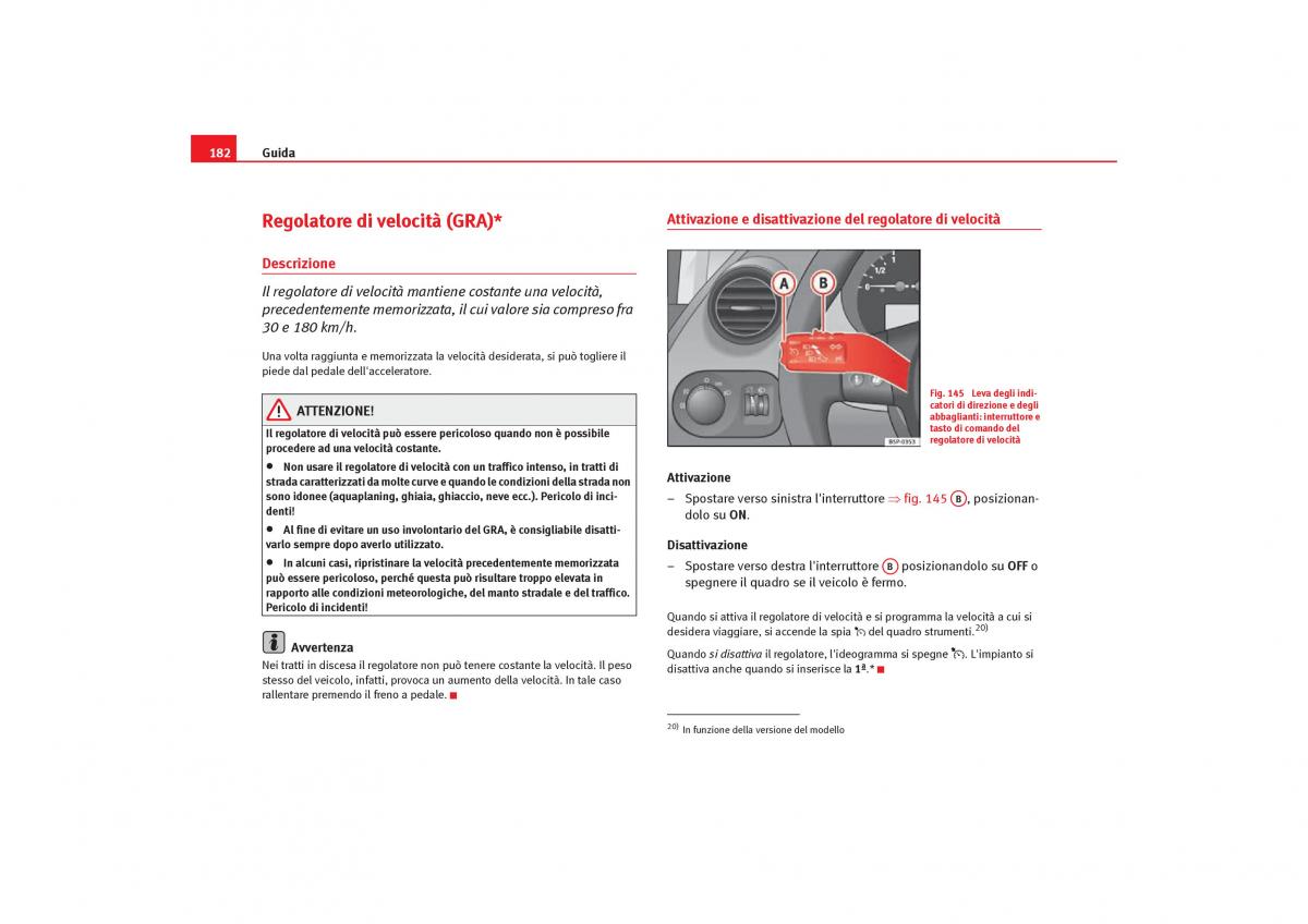 Seat Toledo III 3 manuale del proprietario / page 184