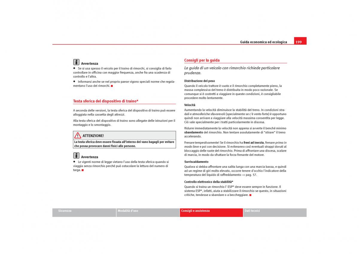 Seat Toledo III 3 manuale del proprietario / page 201