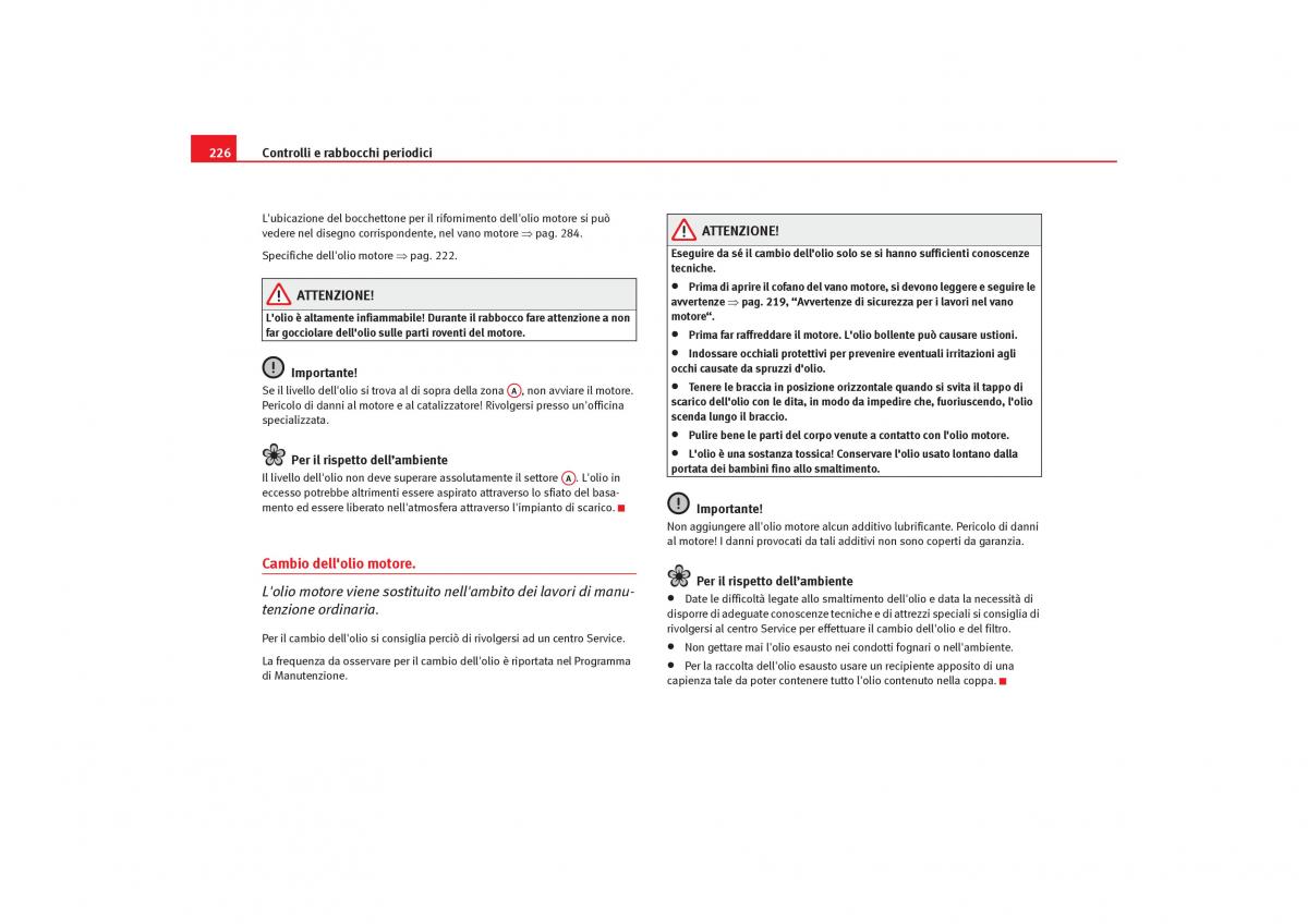 Seat Toledo III 3 manuale del proprietario / page 228