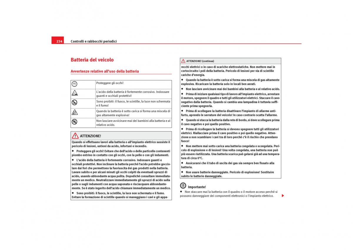 Seat Toledo III 3 manuale del proprietario / page 236