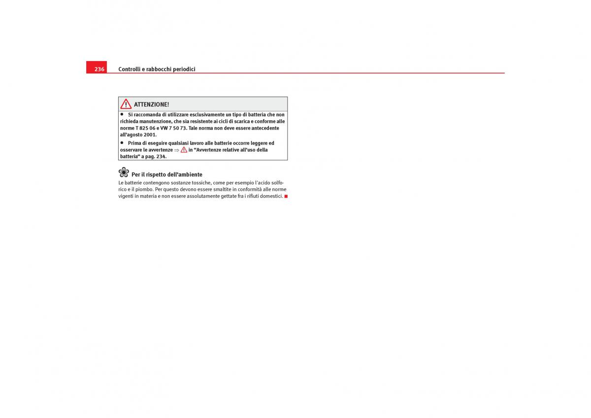 Seat Toledo III 3 manuale del proprietario / page 238