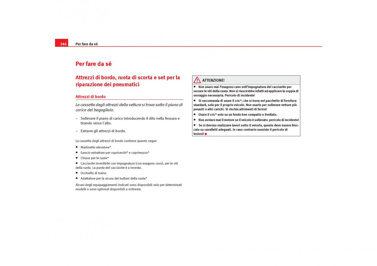 Seat Toledo III 3 manuale del proprietario / page 248