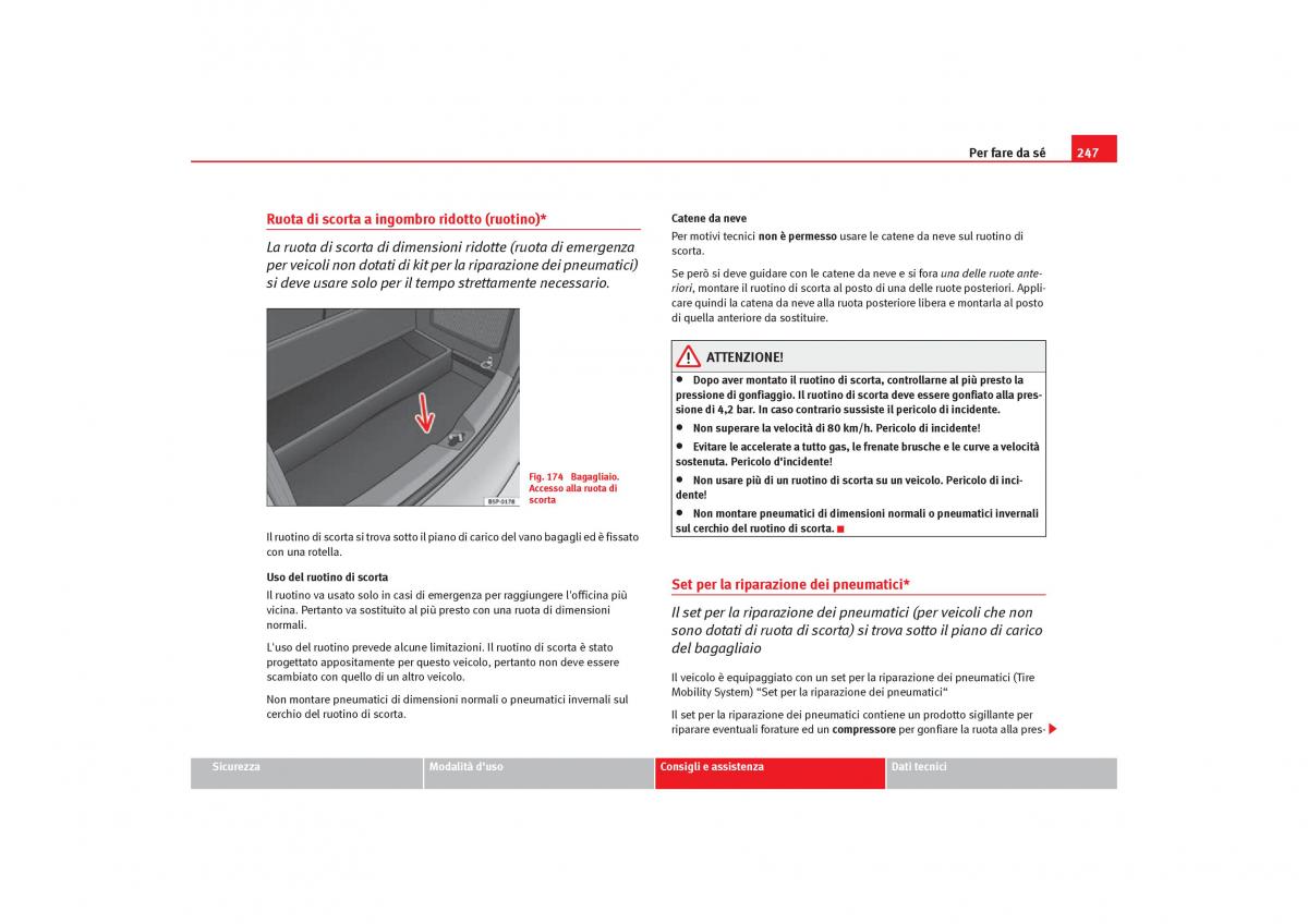 Seat Toledo III 3 manuale del proprietario / page 249