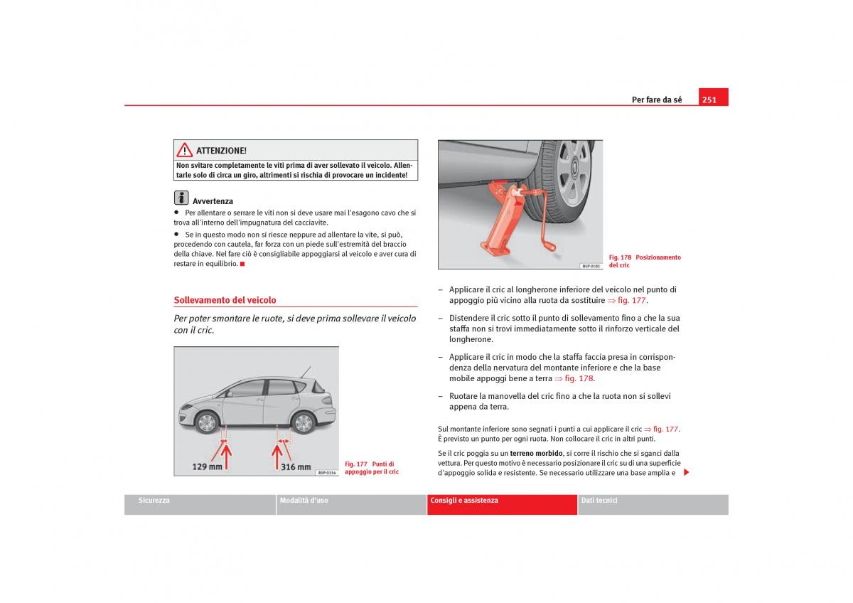 Seat Toledo III 3 manuale del proprietario / page 253