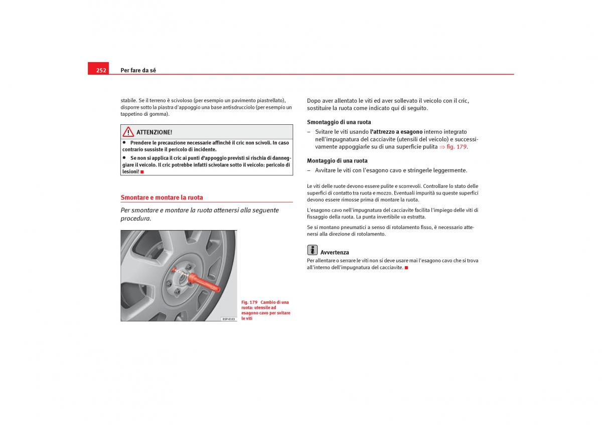 Seat Toledo III 3 manuale del proprietario / page 254