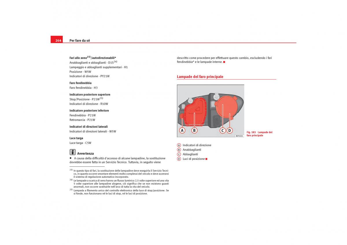 Seat Toledo III 3 manuale del proprietario / page 266