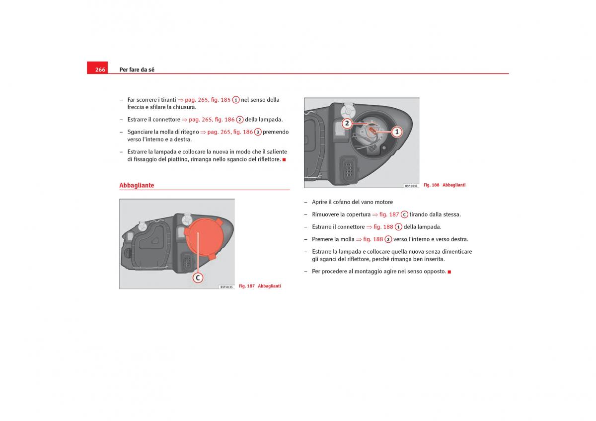 Seat Toledo III 3 manuale del proprietario / page 268